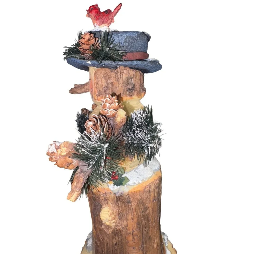 Roman, Inc.‎ Rustic Wooden Snowman Music Box 